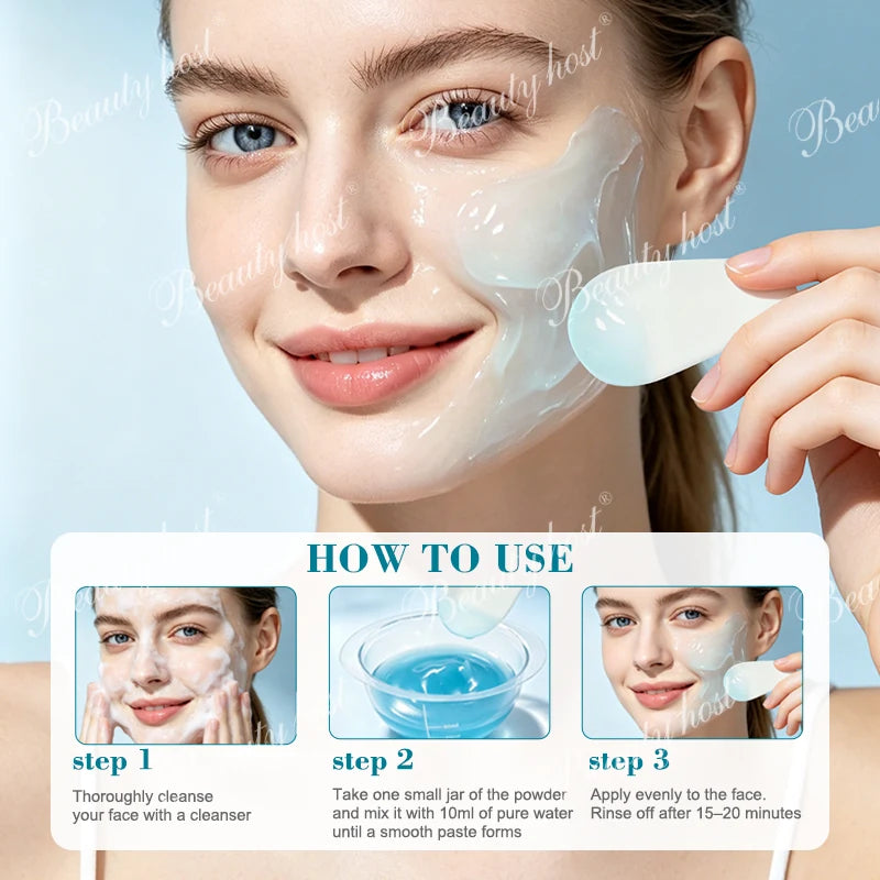 Beauty Host Cooling Mousse Mask Powder how to use