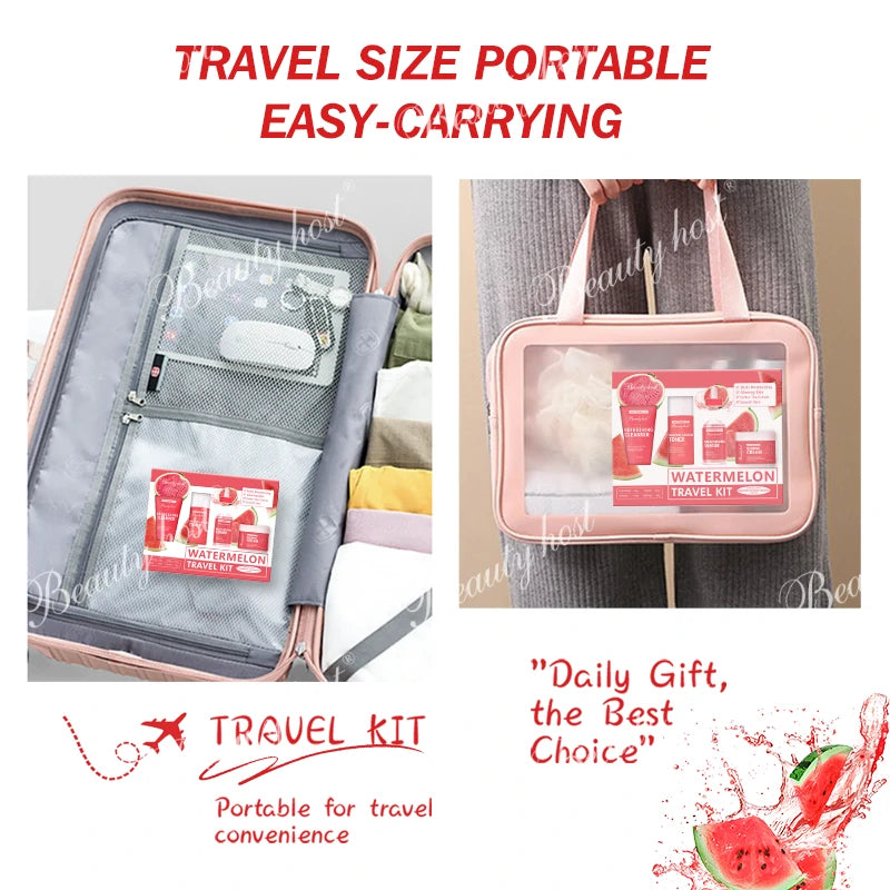 مجموعة سفر البطيخ المكونة من 4 قطع