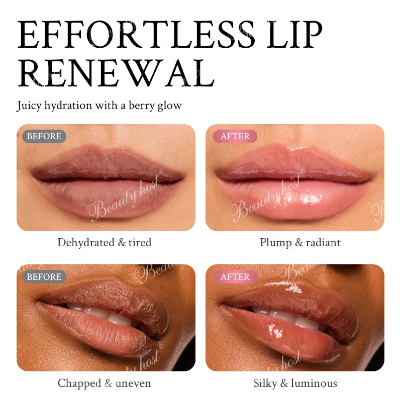 Beauty Host Lip Glowy Balm lip renewal results
