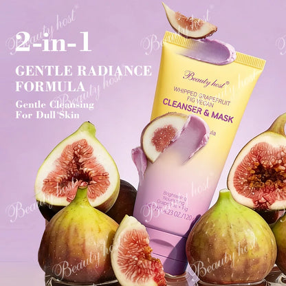 Beauty Host 2-in-1 Cleanser Mask gentle radiance formula