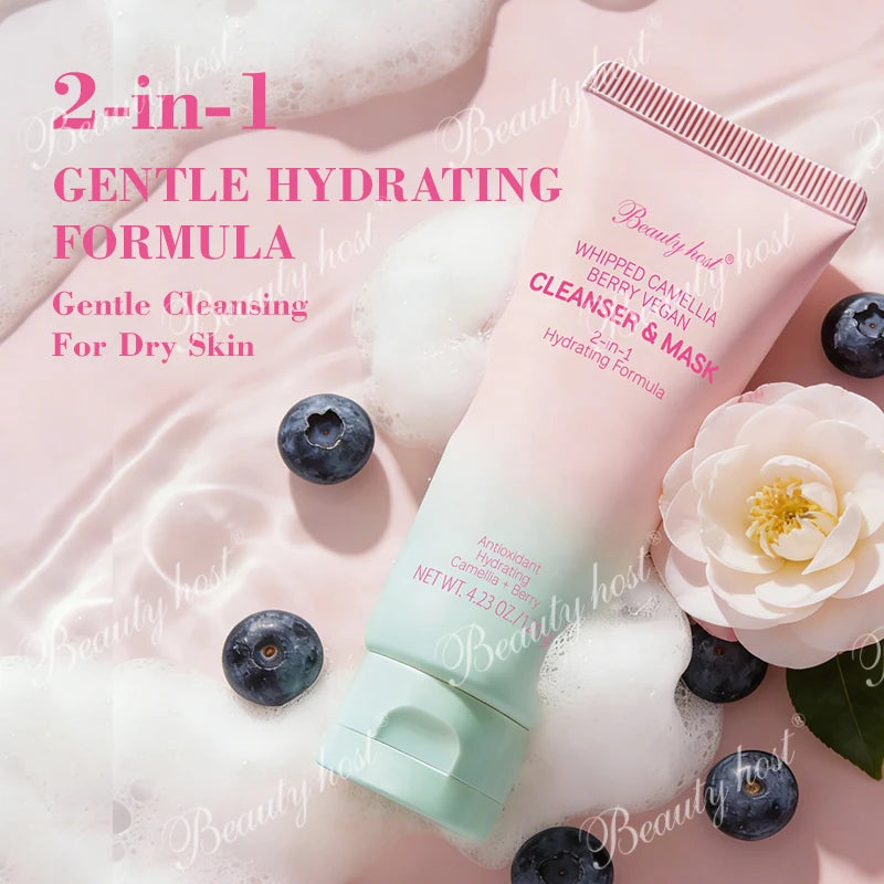Beauty Host 2-in-1 Cleanser Mask gentle hydrating formula