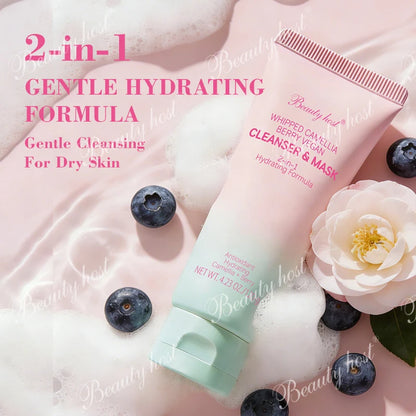 Beauty Host 2-in-1 Cleanser Mask gentle hydrating formula