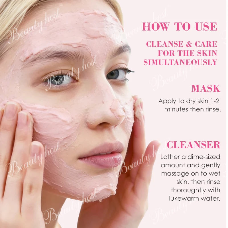 Beauty Host 2-in-1 Cleanser Mask how to use