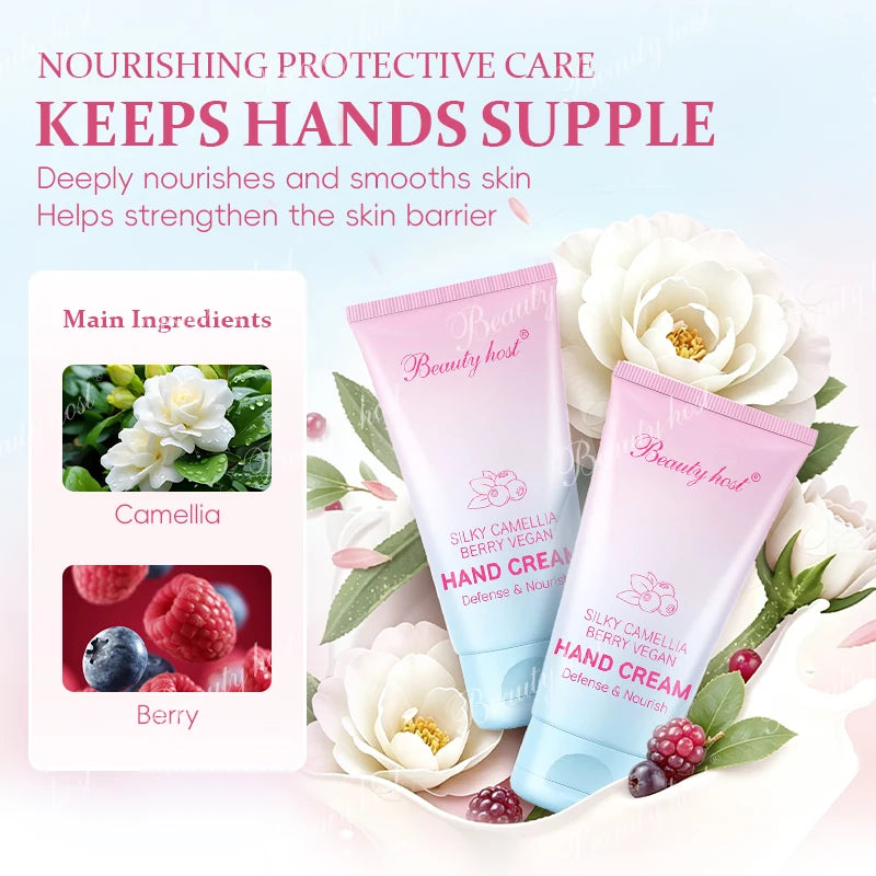 Beauty Host Silky Camellia Berry Vegan Hand Cream