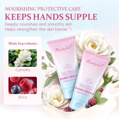 Beauty Host Silky Camellia Berry Vegan Hand Cream