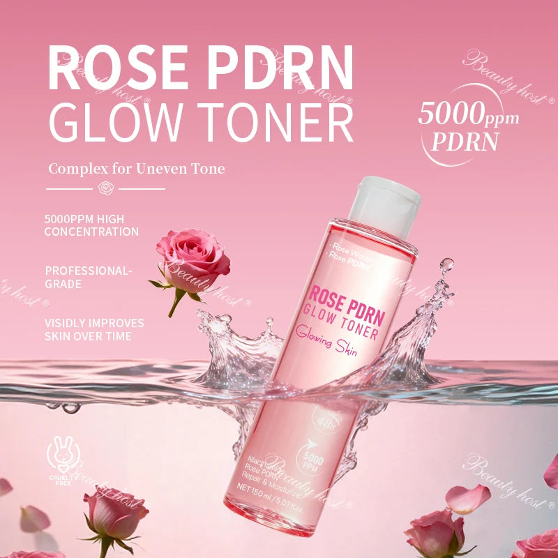 Beauty Host Rose PDRN Glow Toner 100ml / 3.38 fl. oz.