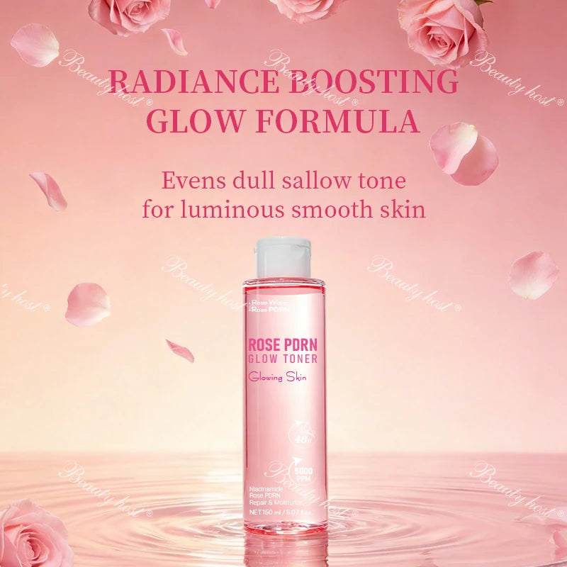 Beauty Host Rose PDRN Glow Toner radiance boosting formula