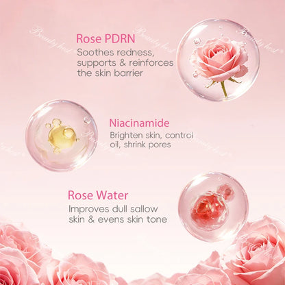 Beauty Host Rose PDRN Glow Toner rose PDRN niacinamide and rose water ingredients