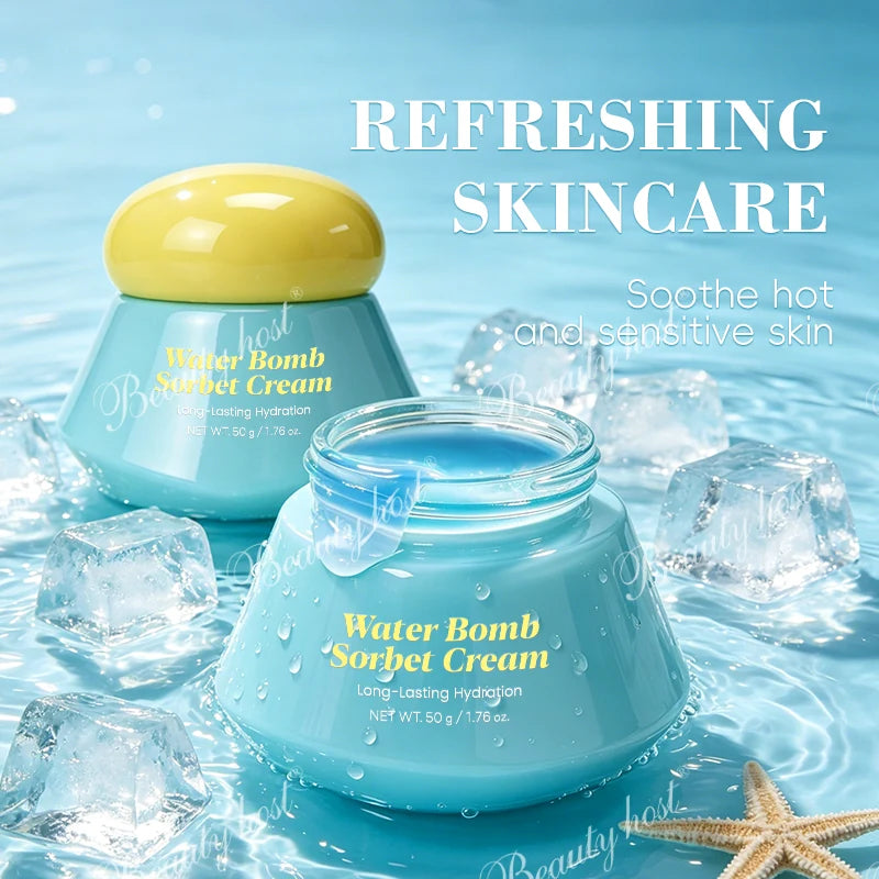 Beauty Host Water Bomb Sorbet Cream refreshing skincare benefits