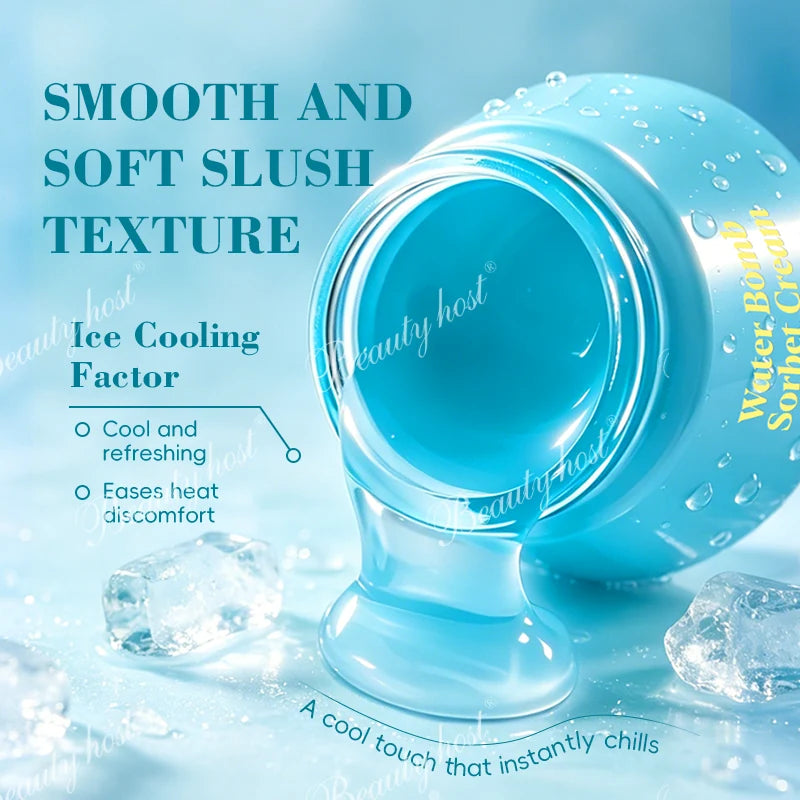 Beauty Host Water Bomb Sorbet Cream slush texture