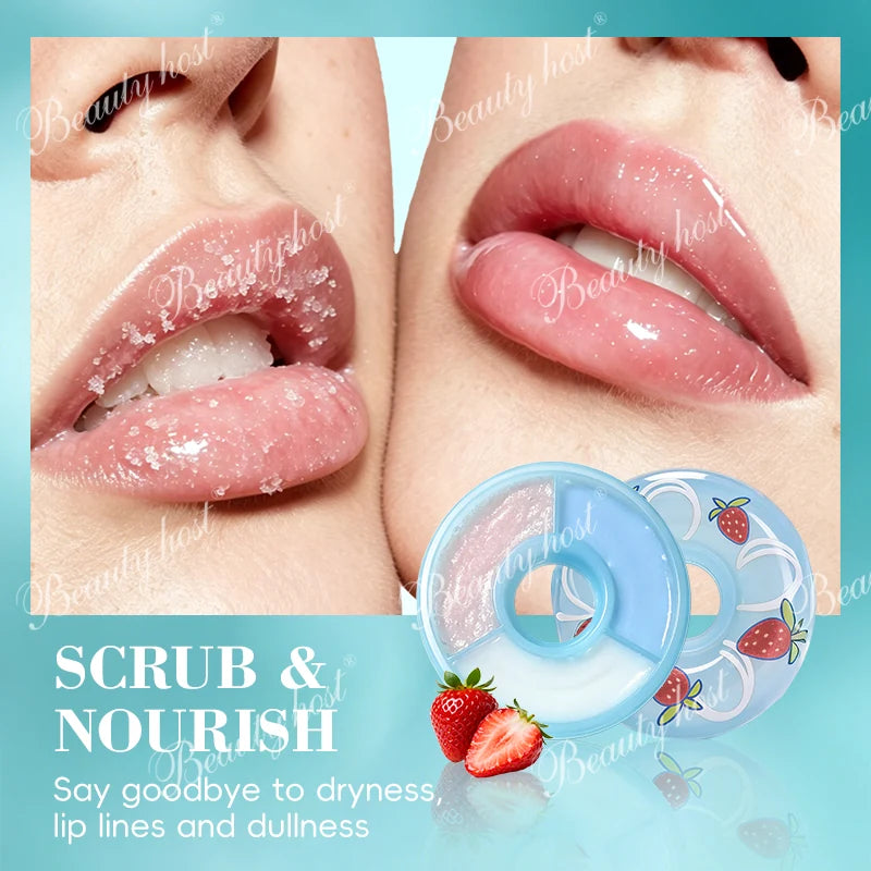 Beauty Host Lip Care Trio scrub and nourish benefits