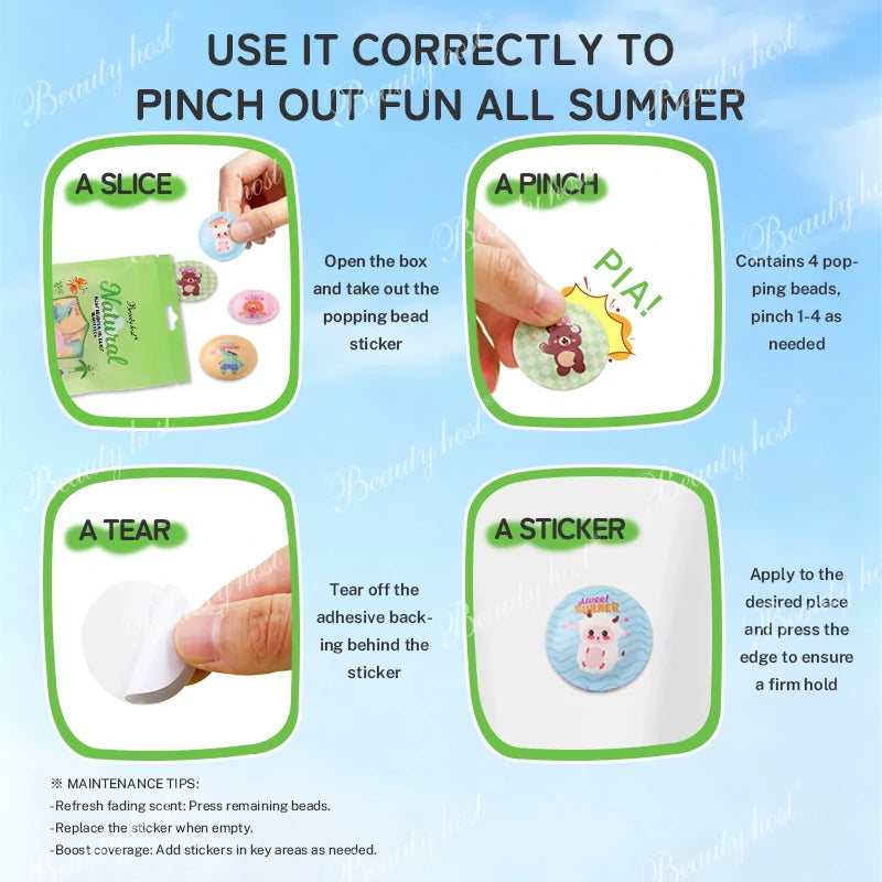 Plant Essential Oil Burst Bead Patch 10 pcs