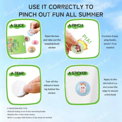 Plant Essential Oil Burst Bead Patch 10 pcs