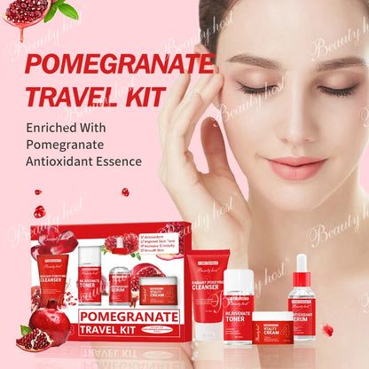 مجموعة سفر لتفتيح البشرة بالرمان