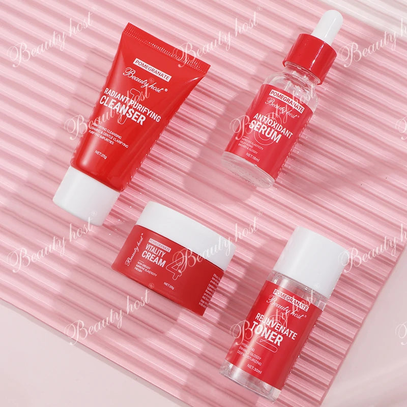 مجموعة سفر لتفتيح البشرة بالرمان