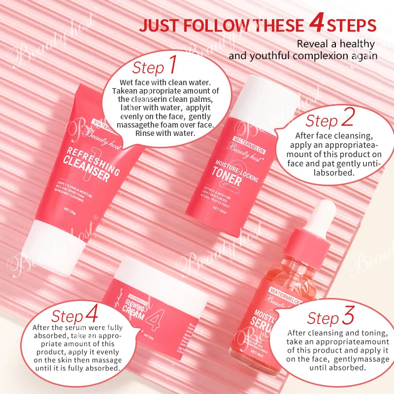 مجموعة سفر البطيخ المكونة من 4 قطع