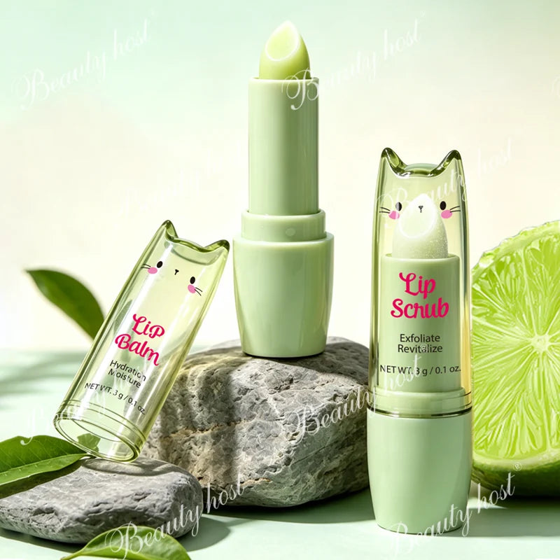 Beauty Host Lime Lip Scrub and Lip Balm product image