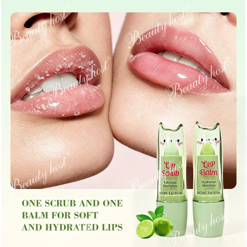 Beauty Host Lime Lip Scrub and Lip Balm soft lips image