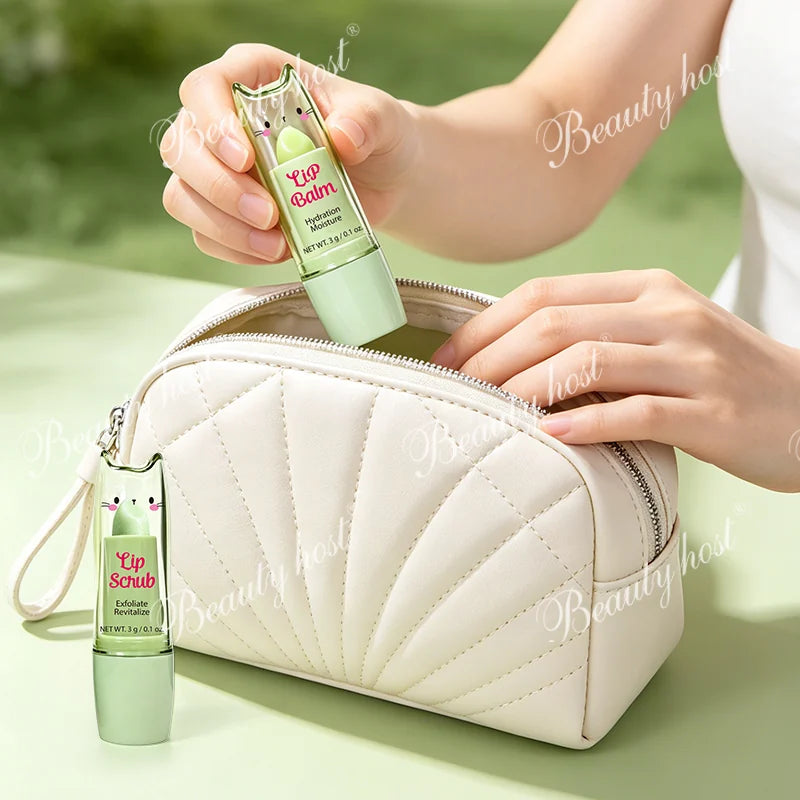 Beauty Host Lime Lip Scrub and Lip Balm portable image
