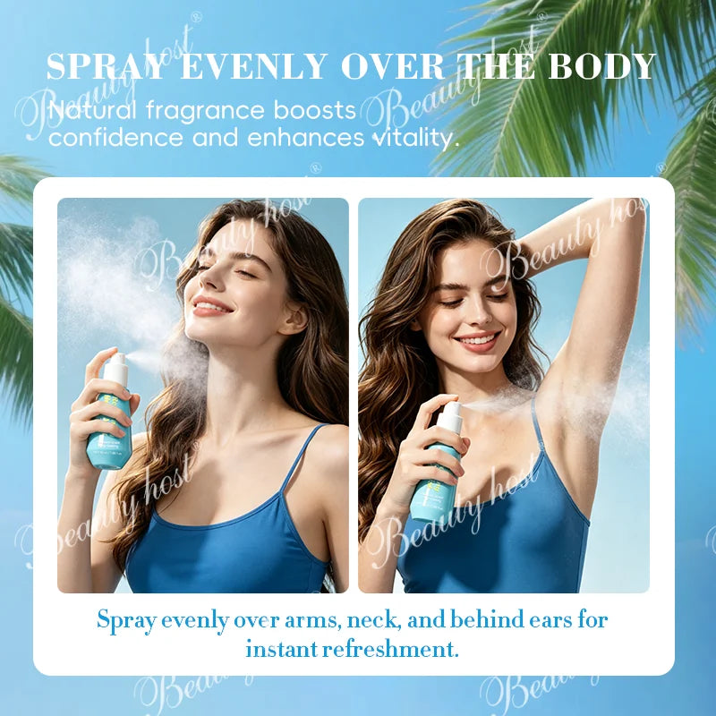 Beauty Host Refreshing Body Mist application image
