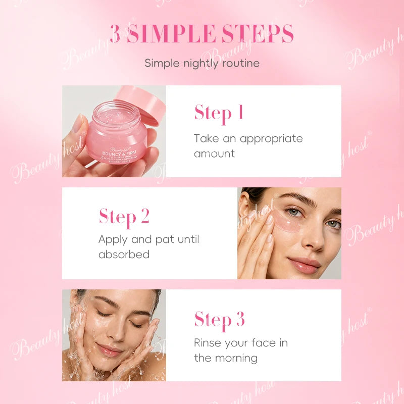 Beauty Host Bouncy and Firm Eye Sleeping Mask how to use