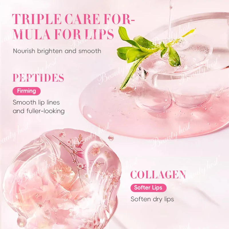 Beauty Host Bouncy Firm Lip Balm peptides and collagen ingredients