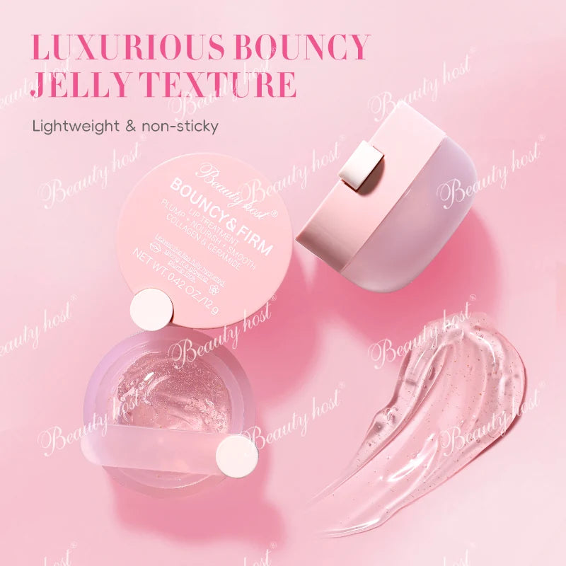 Beauty Host Bouncy Firm Lip Treatment texture and care benefits