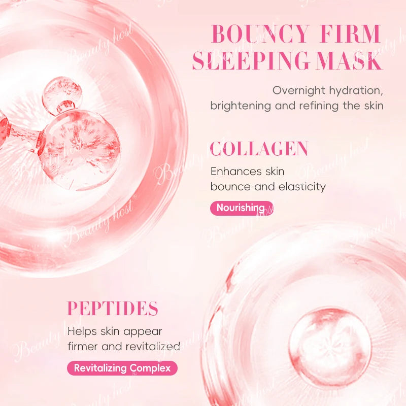 Beauty Host Bouncy Firm Sleeping Mask ingredient benefits