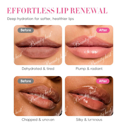Beauty Host Peach Lip Glowy Balm lip renewal results